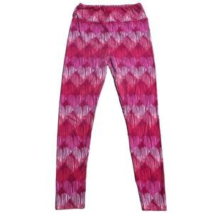 Lularoe Pink Heart One Size Leggins